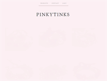 Tablet Screenshot of pinkytinks.com